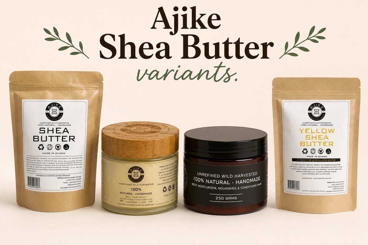 Ajike Raw Shea Butter: Wild Harvested in Ghana Since 2015, Where Our Shea Comes From
