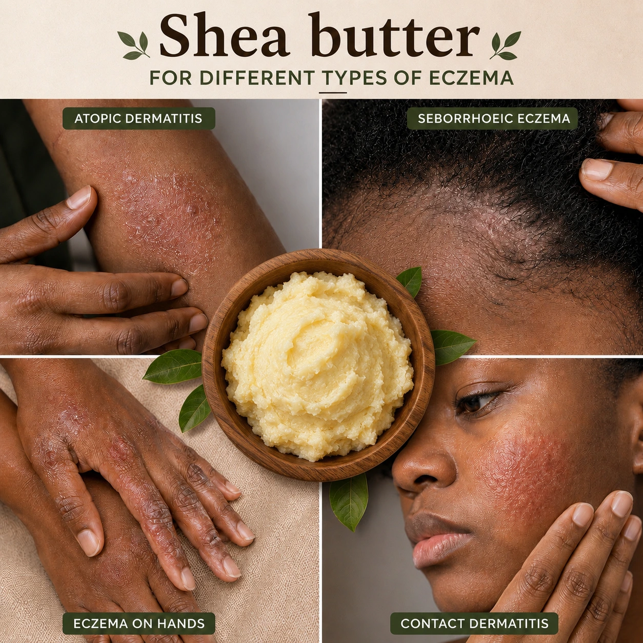 Shea Butter for Different Types of Eczema, Atopic Dermatitis: Chronic Dry Itchy Skin