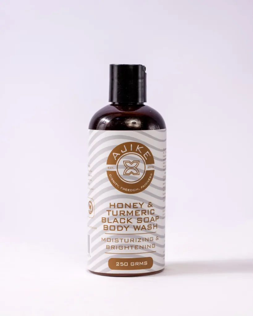 Honey & Turmeric Black Soap Body Wash (250ml)