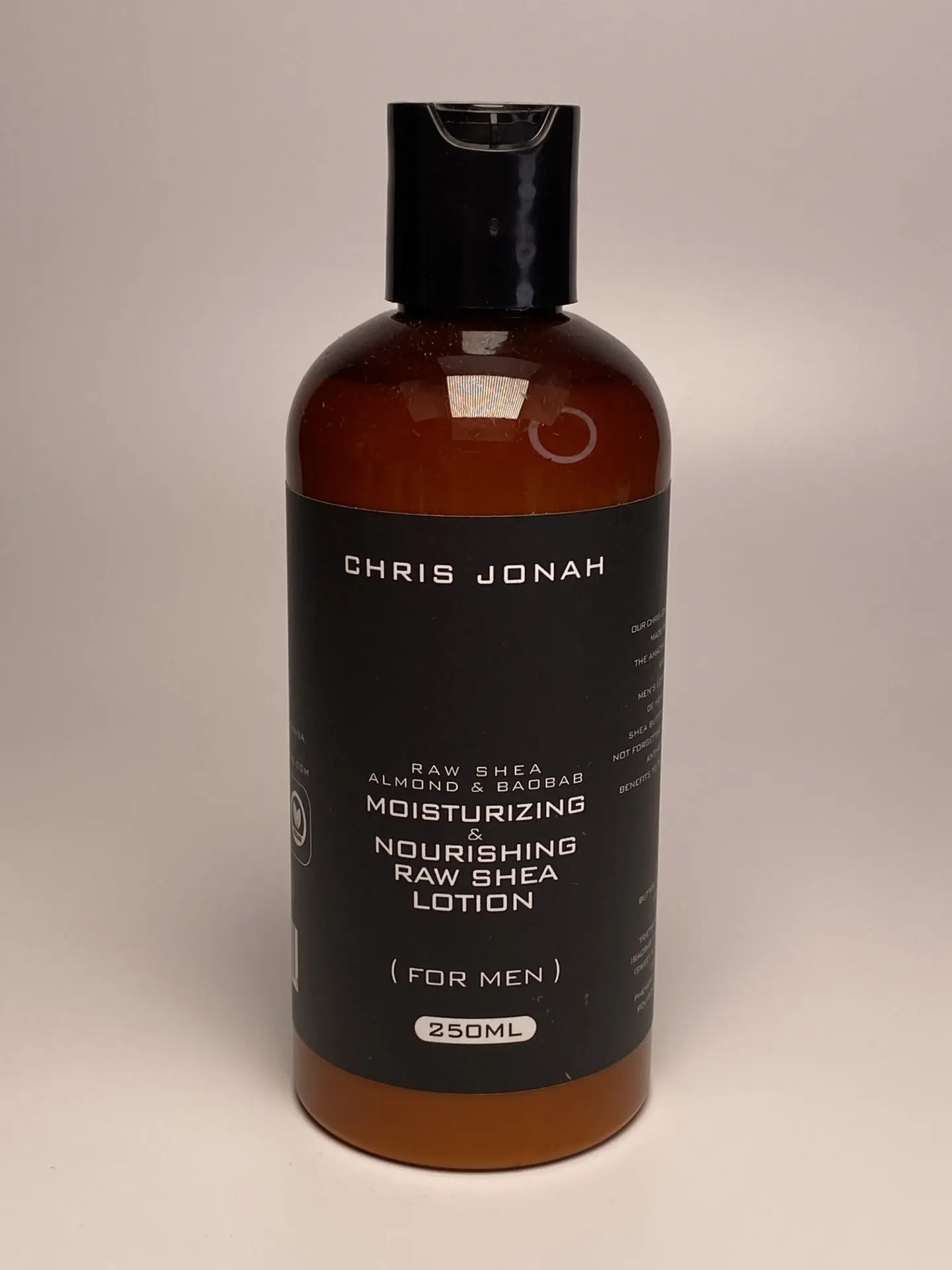 Chris Jonah Raw Shea Butter Lotion For Men. (250ml)